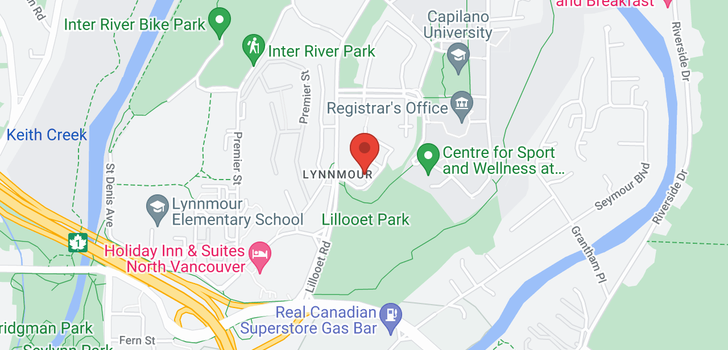 map of 1080 LILLOOET ROAD